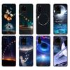 Черный чехол из ТПУ для Samsung Galaxy S20 S20 PLUS/S20 ultra/S20+/S20FE задняя крышка Sky Space Planet Moon stars Роскошный уникальный дизайн