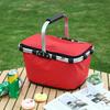 Insulated Shopping Basket 30L Large Capacity Cooling Basket Foldable Picnic Basket Thermal Cool