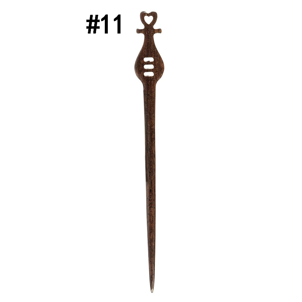 Women Sandalwood Carved Handmade Hairpin Chopstick Hair Stick Styling Tools Hair Accessories