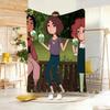 Детский мультяшный плед R-Royals Next Door, мягкий и теплый, для спальни, гостиной, кровати, путешествий, кемпинга, пикника. Подарок