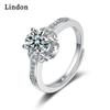 Классическое кольцо Lindon из медного сплава с цирконием, женские ювелирные изделия, свадебный подарок для вечеринки