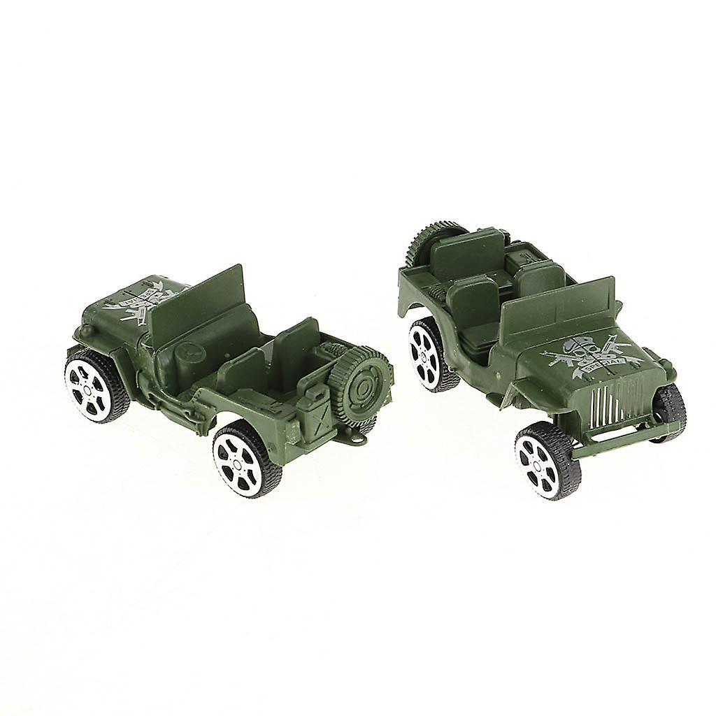 10pc Military Jeep Car Vehicle Models Toy Soldier Action Figure Accessories