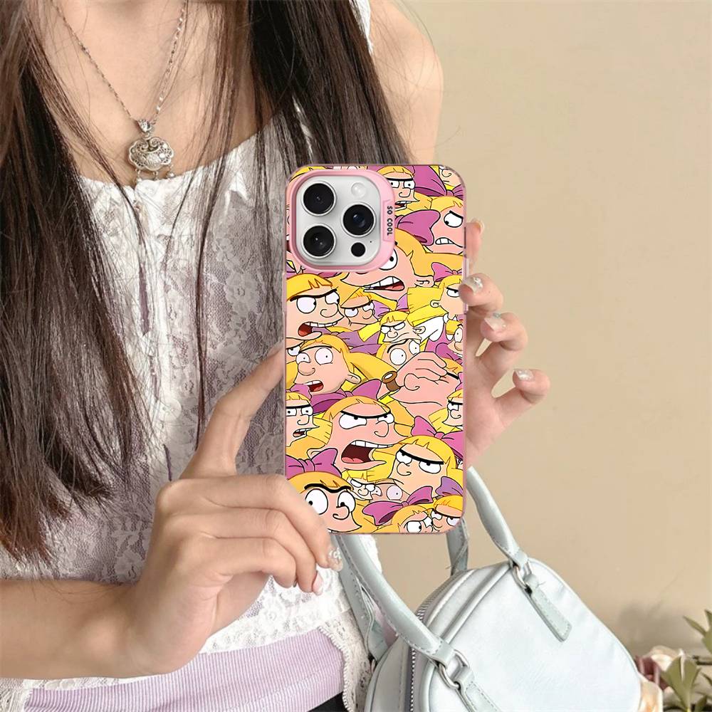 Hey A_Arnolds Cartoon Phone Cases For IPhone 17 16e 15 14 13 12 11 Plus Pro Max ProMax Colorful Covers