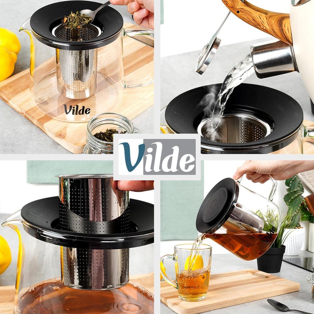 Coffee And Tea Glasses With Jug And Infuser 250 Ml / 1.5 L, 7 Pcs.