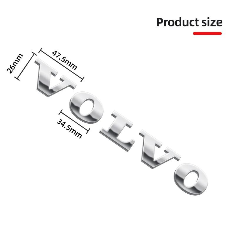 Наклейка на бампер и багажник автомобиля Наклейка на задний хвост багажника крыло автомобиля Буквенный логотип Для Volvo V40 V60 XC40 XC60 XC90 C30 S60L S80L Аксессуар