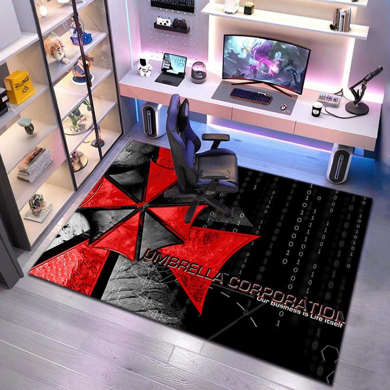 Научно-фантастическая игра Resident Evil, Корпорация Umbrella, мягкий ковер, домашняя гостиная, подкладка под офисное кресло, коврик для двери, коврик для двери U4