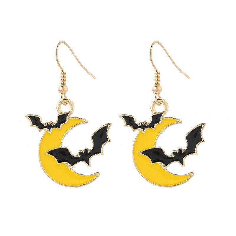 Halloween Earrings Skull Spider Pumpkin Ghost Black Cat Spooky Funny Women Jewelry