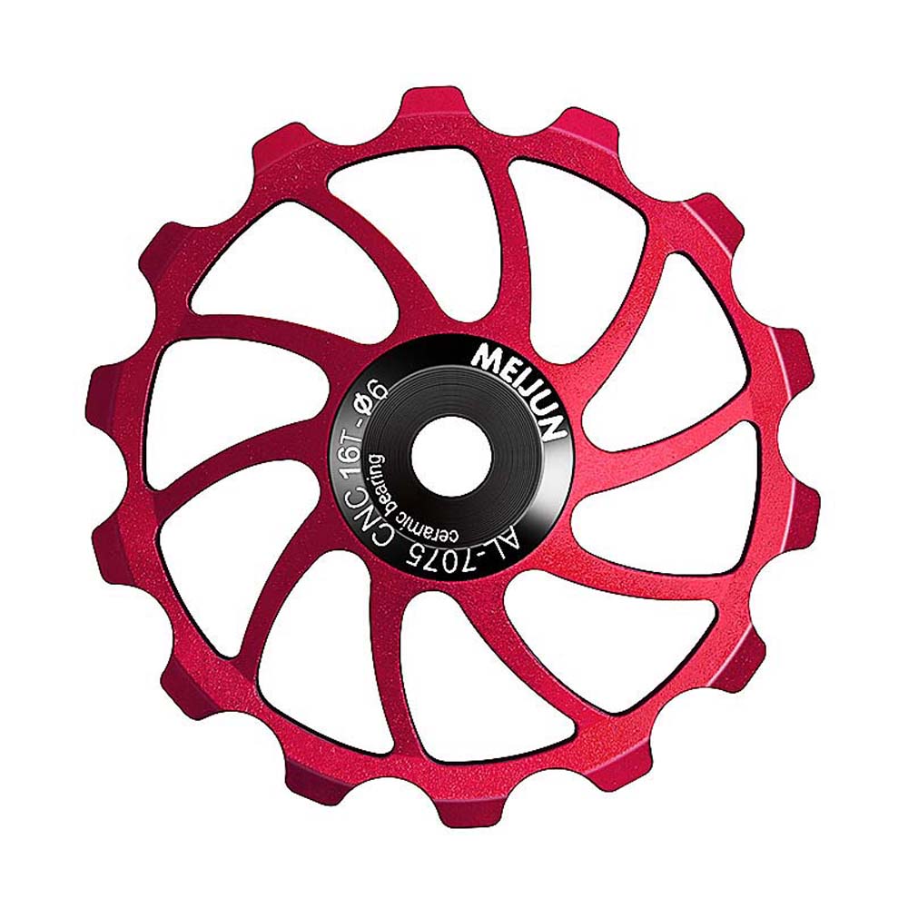 15T 16T Детали для велосипеда Колесо шкива Алюминий Цинк Цинковый сплав Подшипник Направляющее колесо Направляющий ролик Задний переключатель