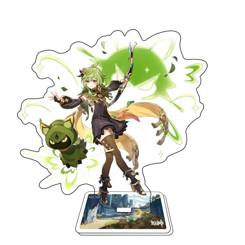Anime Game Open World Impact Acrylic Cosplay Character Stand Acrylic Figure Stand Painted Desk Decor Ornament Gift