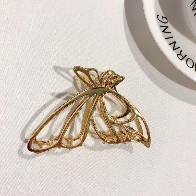 Модная металлическая заколка для волос с геометрическим рисунком, бабочка, винтажная элегантная заколка для волос, зажим для волос для девочек, головные уборы, женские аксессуары для волос