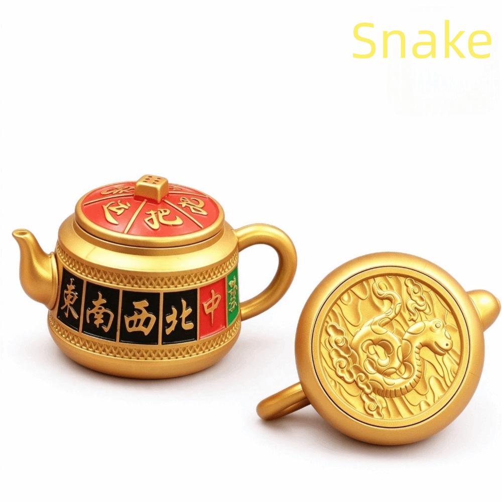 Spinning Zodiac Animal Lucky Charm Mini Keychain Creative Decor Spinning Hand Spinner Toy Tabletop
