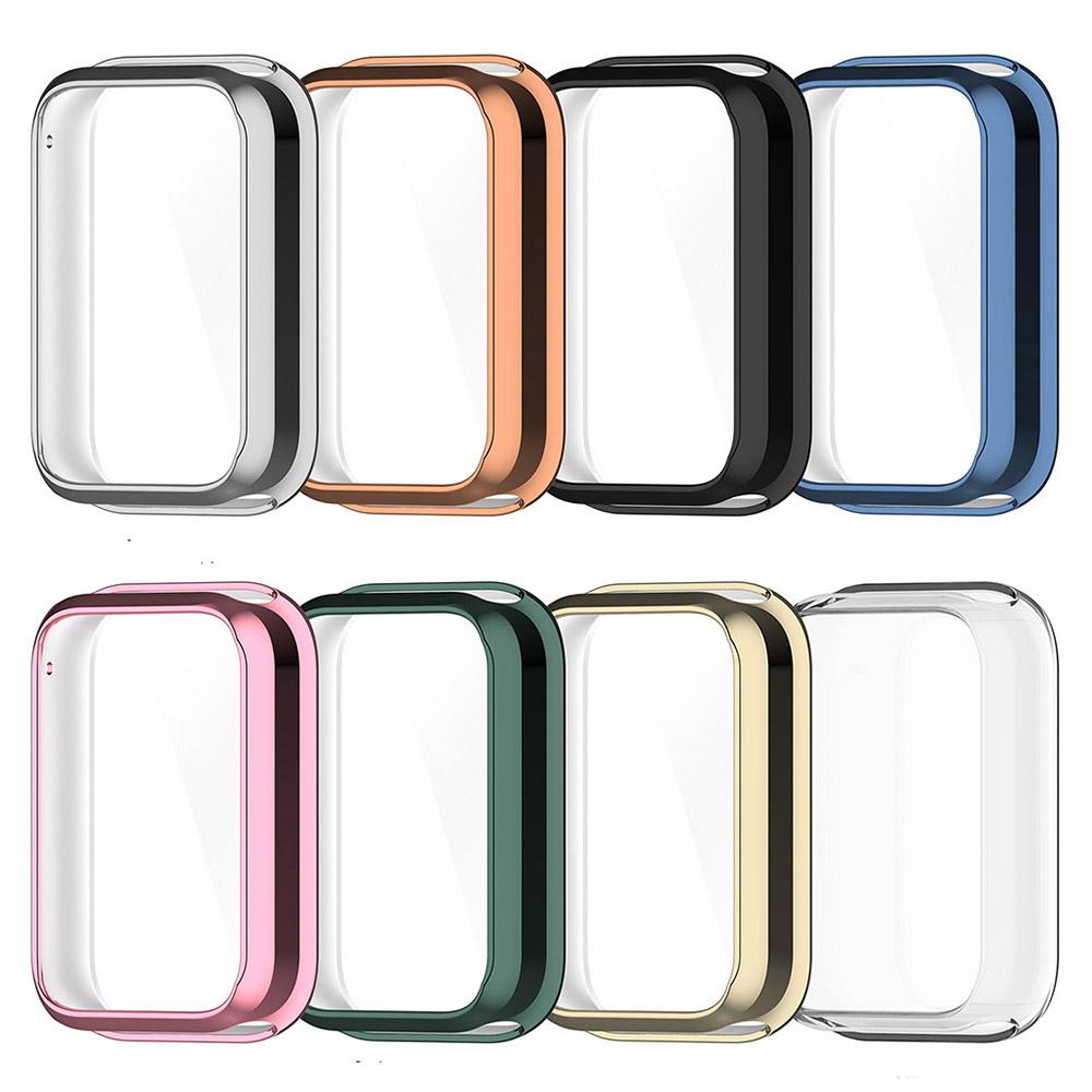 Гальванизированный защитный чехол TPU для Xiaomi Mi Band 9 Pro/Mi Band 8 Pro, полноэкранный защитный чехол, бампер