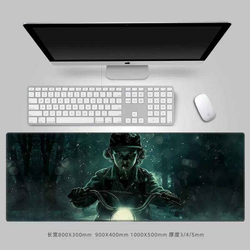Премиальная персонализированная креативная коврик для мыши StrangerThings кожаный коврик для мыши периферийная подставка для клавиатуры компьютера большого размера офисный коврик для стола коврик для клавиатуры