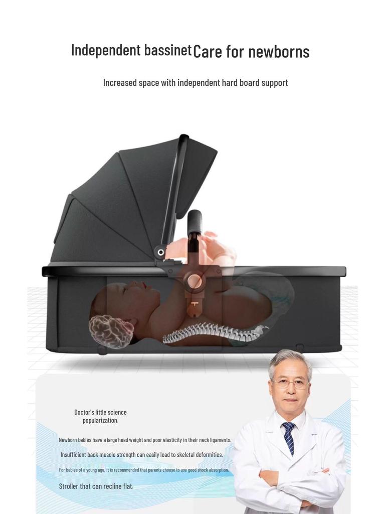 Легкая детская коляска двойного назначения: Высокая проходимость, Трансформируемая, Складная, и Двусторонняя.