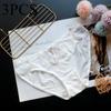 Высокоэластичные сексуальные трусики, женское нижнее белье из французского кружева, дышащие треугольные трусики с низкой талией из чистого хлопка