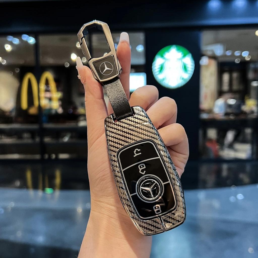 RPO5   Car Key Case Cover for Mercedes Benz E C S GLC Class E200 E400 E63 W213 S550 S560 C260 A200 Key Shell Protector