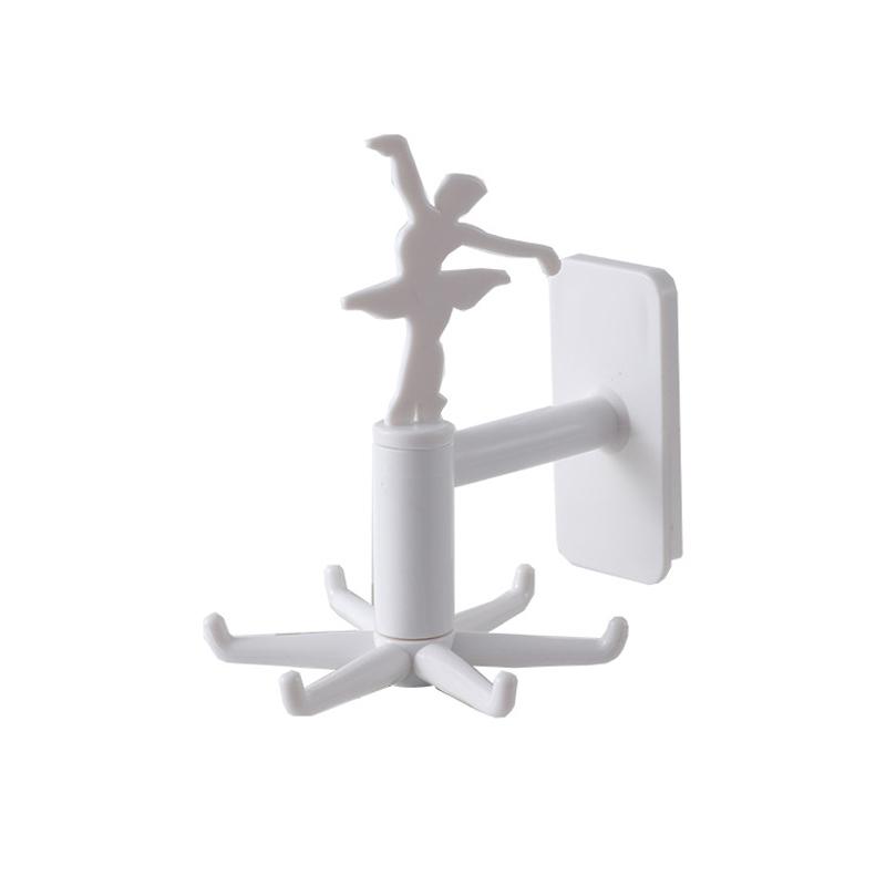 Модернизированный многофункциональный вращающийся крючок с 6 лапками 360° бесшовный самоклеящийся крючок для хранения украшений, домашний крючок