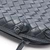 Used BOTTEGA VENETA Intrecciato Shoulder Bag leather Navy Used Women