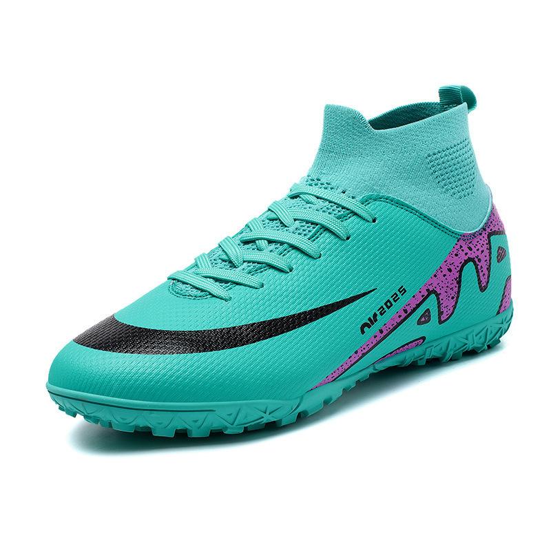 Children's thorn 15 football shoes men's AG long nails women's broken nails artificial grass game training shoes