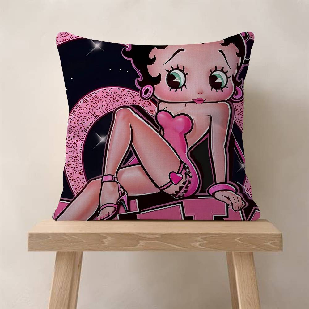 Pretty Cartoon BBetty Bboop Pillow Gift Home Office Decoration Bedroom Sofa Car Cushion Cover Case 45x45