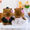 Creative Wedding Dress Kapibara Doll Newlywed Couple Plush Toy Wedding Press Doll Wedding Gift