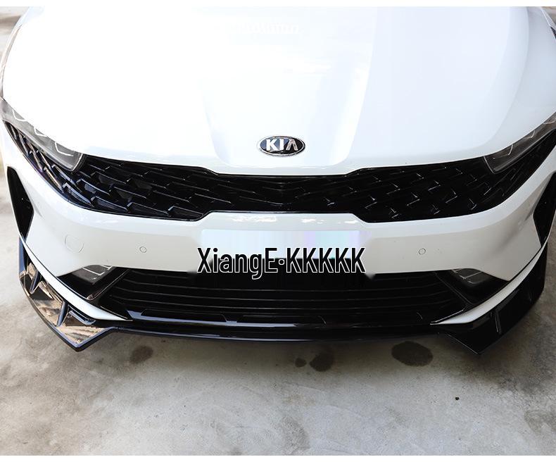 KIA K5 20-22 Передний сплиттер и боковые юбки: Набор из 3 предметов с защитой от царапин