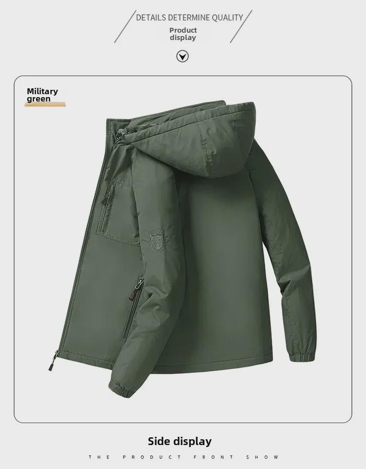 Men's Large Size Waterproof Winter Travel Jacket - Thick, Breathable, Medium-Long, Outdoor, Plus Velvet