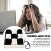 Black White Keyboard Fidget Toy Stress Anxiety Relief 9 Keys Keyboard Clicker Keychain Decompression Button Sensory Toy