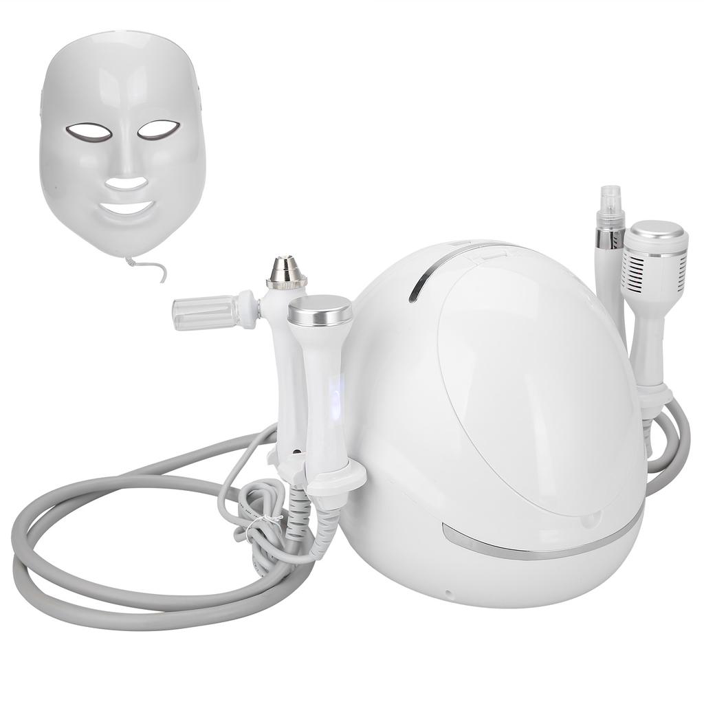 5-в-1 ультразвуковой зонд для охлаждения кислородом и водородом Светодиодная маска для лица Омоложение кожи