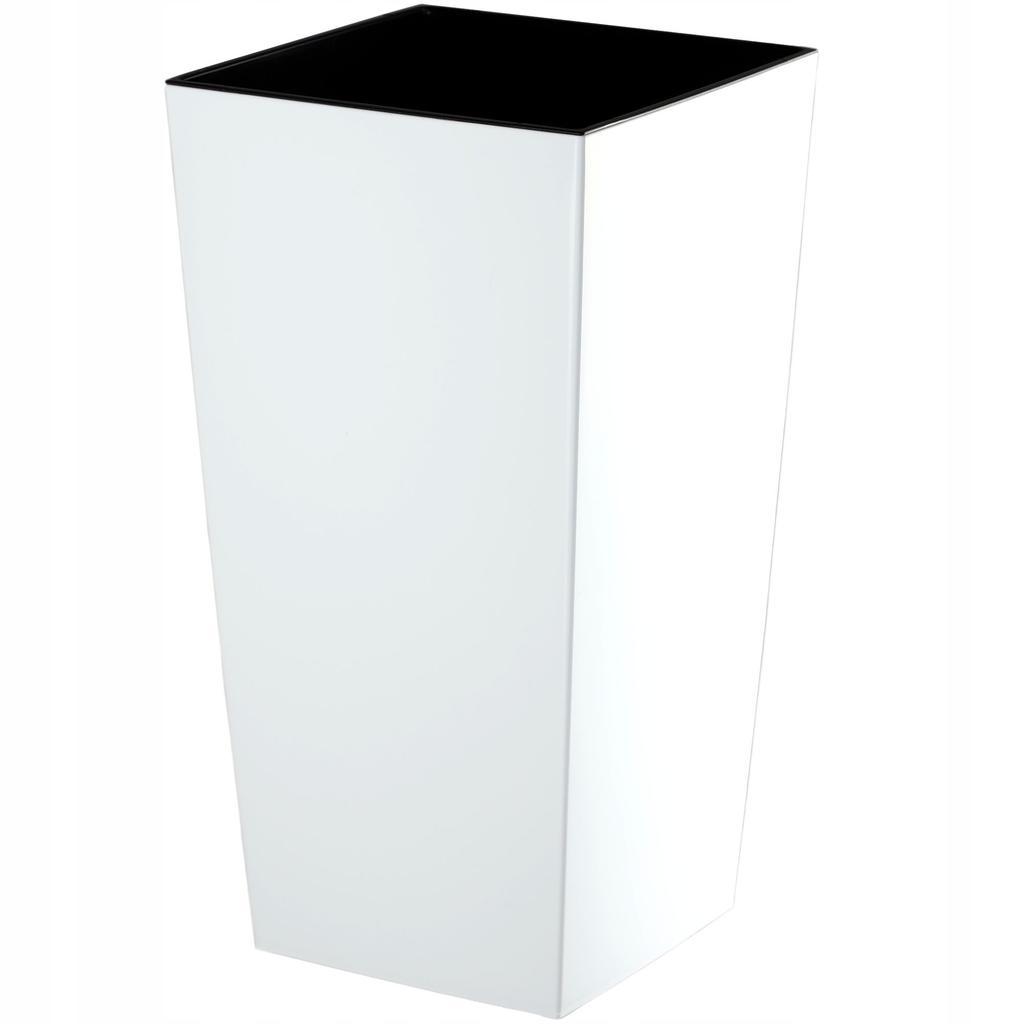 KADAX Flowerpot + Insert 18x36cm Tall Black Gloss