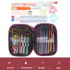 Алюминиевый сплав 22 шт. 100 шт. набор спиц для вязания крючком набор круговых спиц пряжа петли спицы для вязания крючком своими руками для пряжи набор аксессуаров для вязания крючком