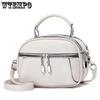 Solid Color Zipper Handbags Faux Leather Singer Shoulder Bags Minimalist Crossbody Bag Casual Versatile Mom Shopping Bag