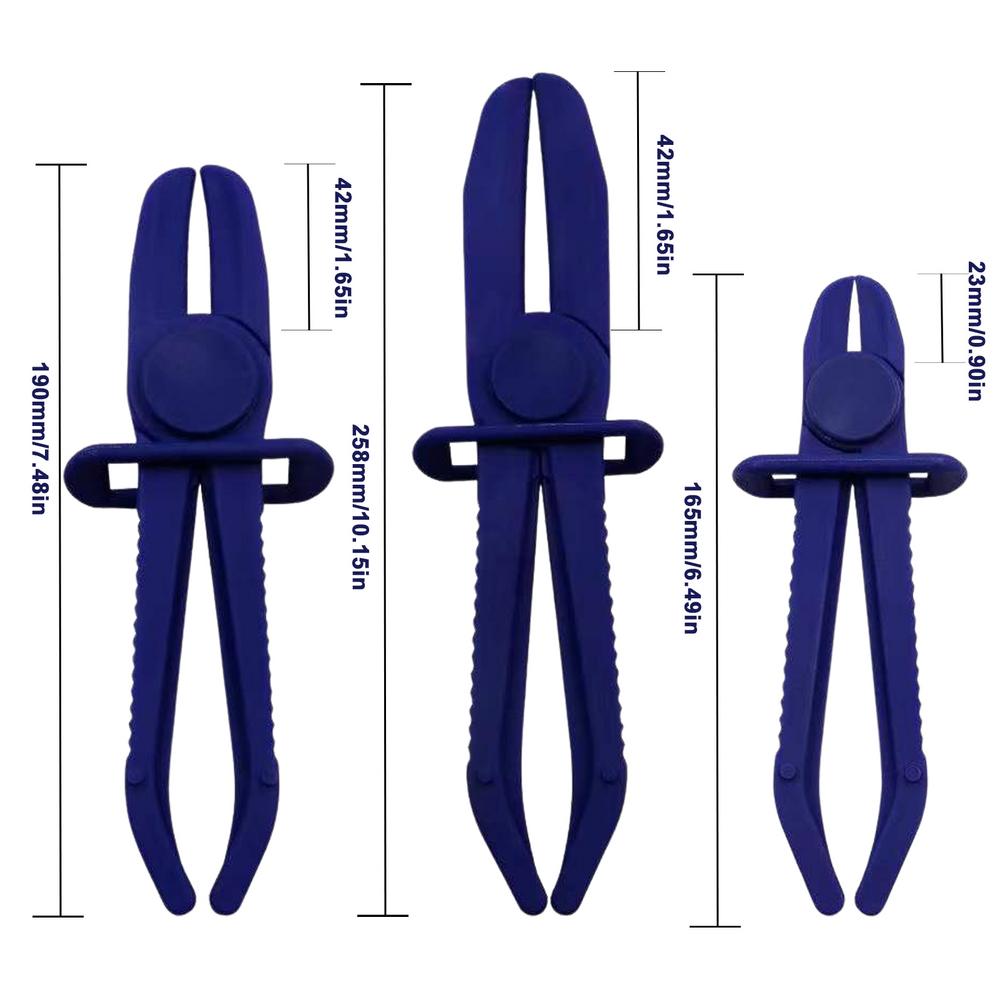 Набор из 3 инструментов для хомутов для шлангов, клещи для хомутов с красной линией, плоскогубцы для резки топливных шлангов, хомут для шланга, инструмент для герметизации труб