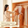 V Shaped Wall Mounted Rack Rotatable Hanger Organizer New Storage Rack  for Wardrobe Dorm Room