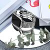 Роскошный браслет с бриллиантами для Apple Watch Series Ultra9/8/7/6/5/4/3/2/se ремешок для часов из нержавеющей стали для Iwatch 41 мм 45 мм 38 42 мм ремешок