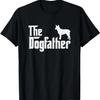 Австралийская короткохвостая пастушья собака DogFather Смешная футболка для папы собаки
