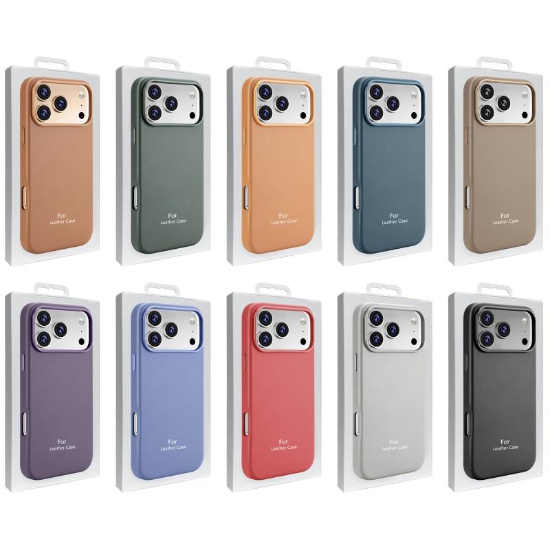 Бизнес Оригинальный чехол MagSafe для Apple IPhone 17 Pro Max 16 13 14 15 IPhone17 Кожаный Официальный Магнитный Защитный Чехол для Телефона