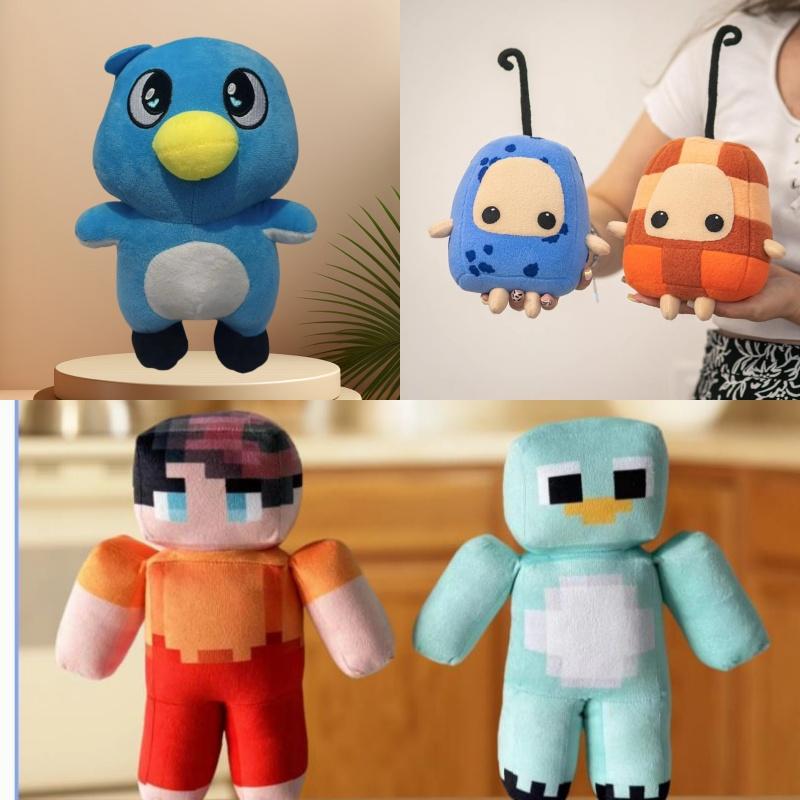 Cute Milo and Chip Plushie Plush Toy Penguin Toy Game Doll Birthday And Christmas Gifts For Children Plush Toy Cartoons Doll