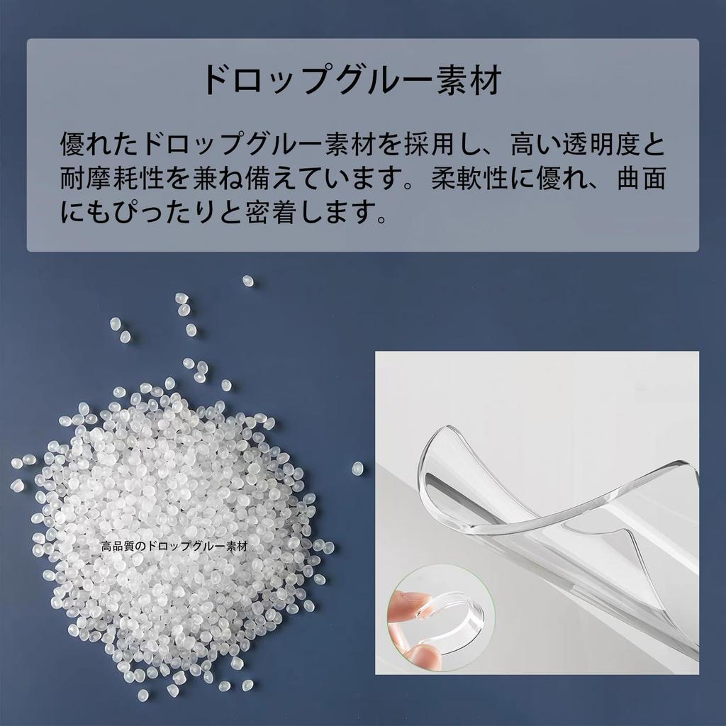 BAIYIUER Door Handle Protector, Leaf ZE1 Type, 2nd Generation H9.10 and Up, Door Knob, Scratch Resistant, Set of 8, Transparent