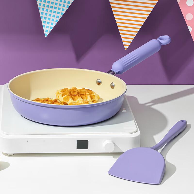 Hermander 24cm Non-Stick Frying Pan & Silicone Spatula Set