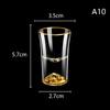 Luxury Crystal Glass Vodka Glass Sake Shochu Glass Bar Liqueur Gold Foil Glass Tea Cup High-end Gifts Hard Liquor Cups