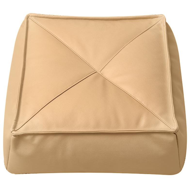Japanese Style Futon Unstuffed Moroccan Cushion Cover Artificial Leather Pouf Ottoman Meditation Cushion Cover Bay Window Decor