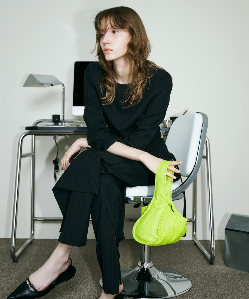 Roroanco Lambskin Mini Hobo Classic / Lime (Kisses Shape)