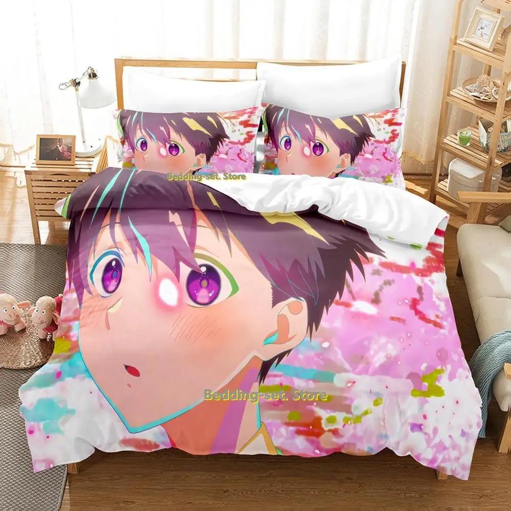 Комплект постельного белья «Shikimori's Not Just a Cutie» с рисунком из мультфильма «Аниме» из трех предметов для взрослых и детей, для спальни, пододеяльники, наборы 3D Kawaii Girls