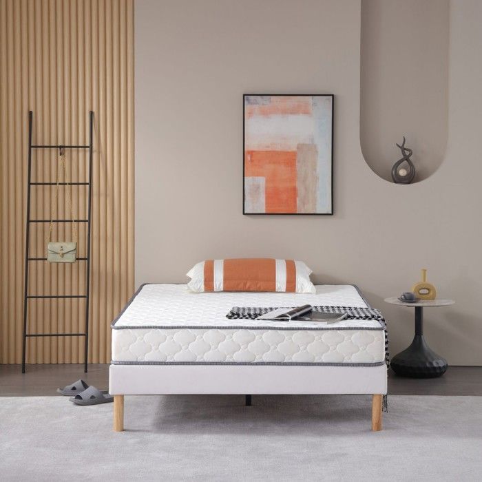 Matelas 70x190 + Alèse Hauteur 18 cm - Soutien Très Ferme - Mousse 30 Kg-m3 HR Dernière Génération - Très Respirant