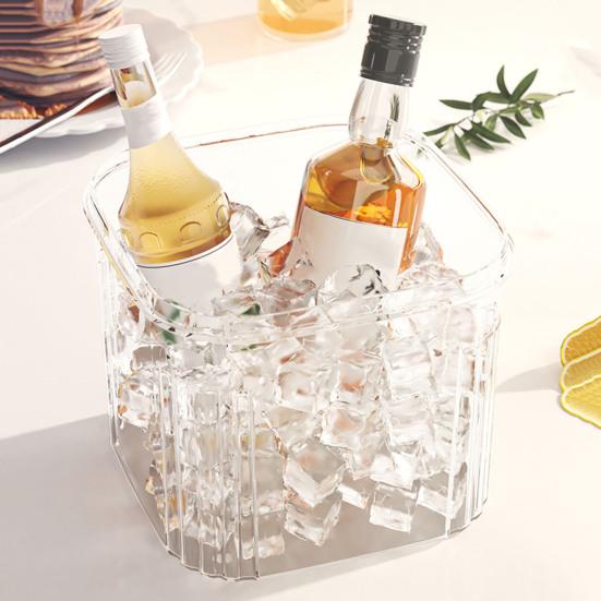 Portable Ice Cube Maker with Lid and Ice Shovel Reusable Ice Tray Food-Grade Safe Storage Container for Home RV Outdoor BBQ Pool Party Camping