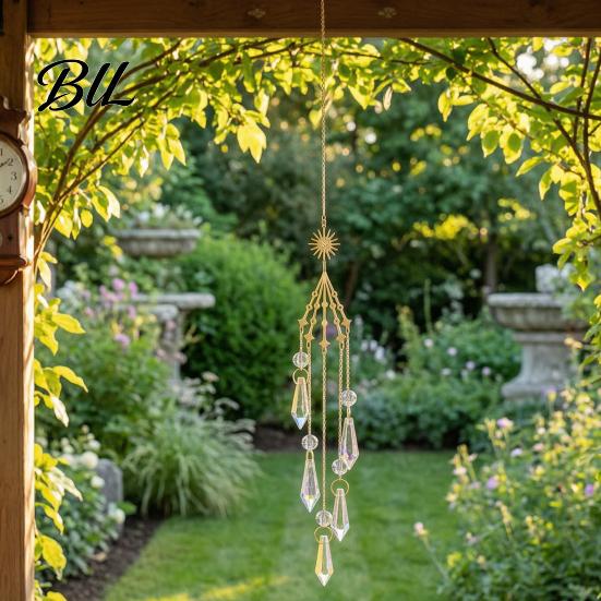 Decorative Window Suncatcher Crystal Suncatcher, Rainbow Maker Prism Hanging Wind Chime, Pendant Sophisticated Balcony Decor for Window, Balcony,