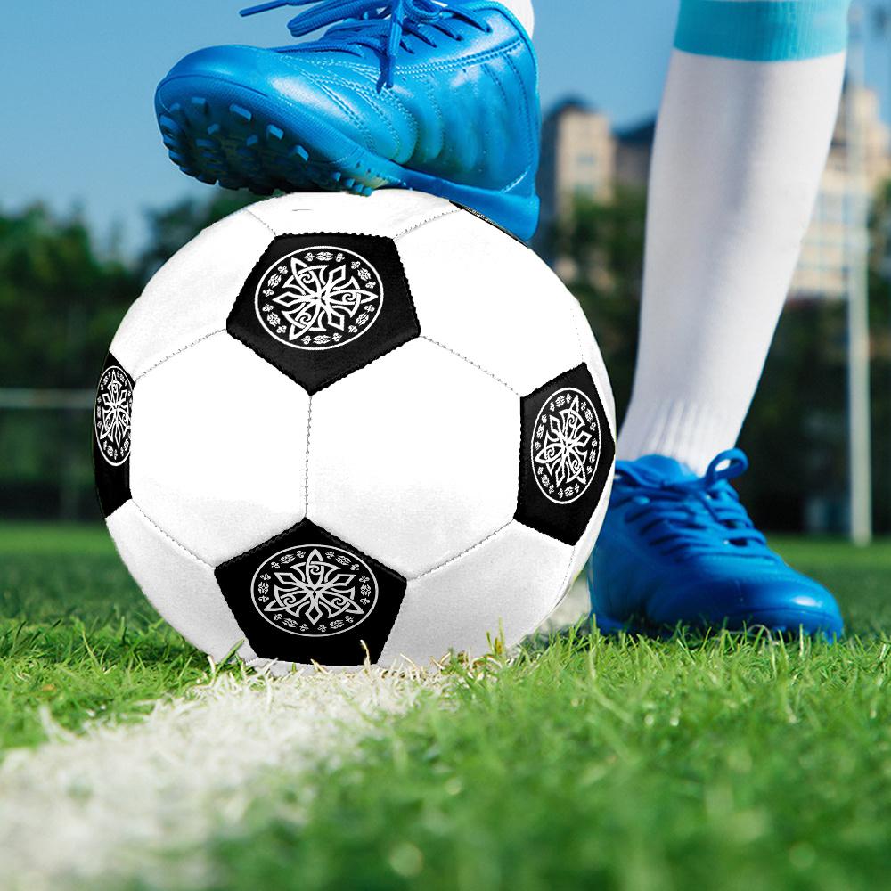 1PC Celtic Knot Mandala Soccer Ball Size 5 Football Machine Sewn Indoor/Outdoor Universal Football S79