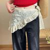 Ethnic Style Lace Headband Embroidered Embroidered Flower Scarves All-match Skirt Curtain  Women