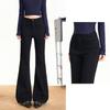 Beautiful Wardrobe Women's High-Waist Fleece-Lined Flared Jeans